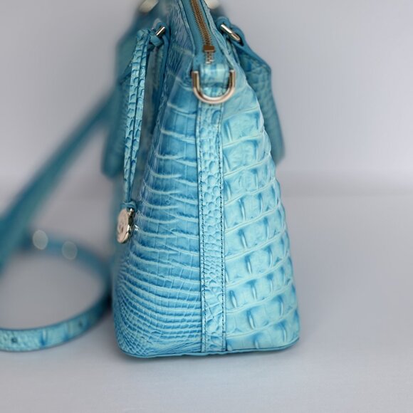 Brahim Duxbury Satchel in Tropic Blue Melbourne - Picture 6 of 7